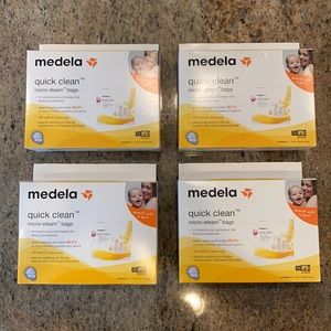 Medela Quick Clean Micro-Steam Bags - Lot of 4